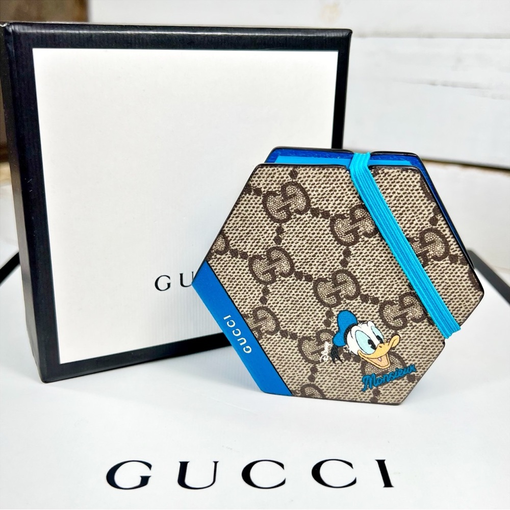 Gucci x Disney Collaboration of Donald Duck Hexagon Memo Pad